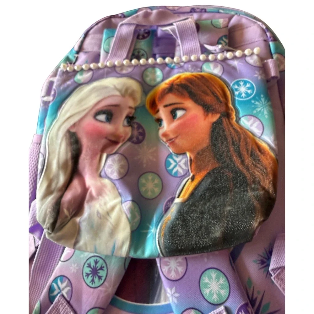 Disney Frozen Backpack, lunchbox  Elsa Front Pocket Kids School‎ Bag